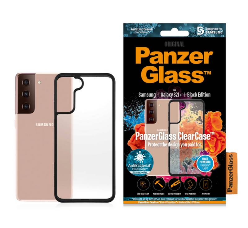 Product Image for Samsung Galaxy S21+ / Panzerglass/ ClearCase - Svart
