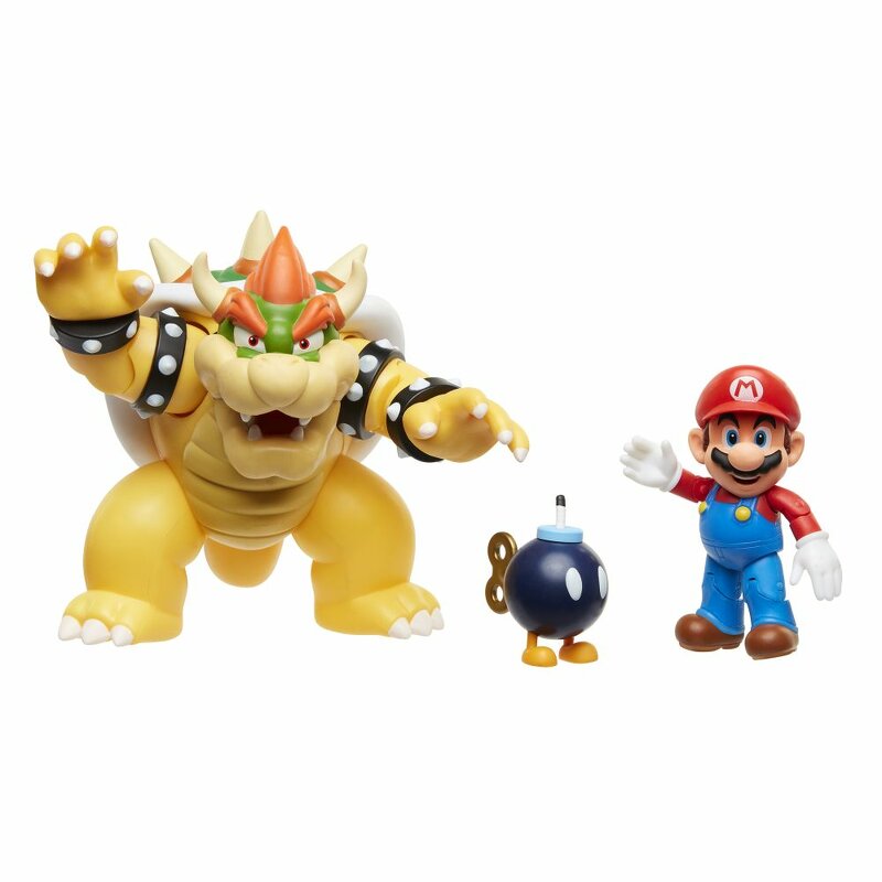 Jakks Pacific Super Mario Figurpaket Mario vs. Bowser