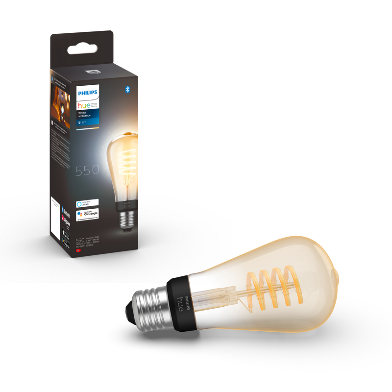 Product Image for Philips Hue White Ambience Filament 7W / ST64 / E27 / 1-pack