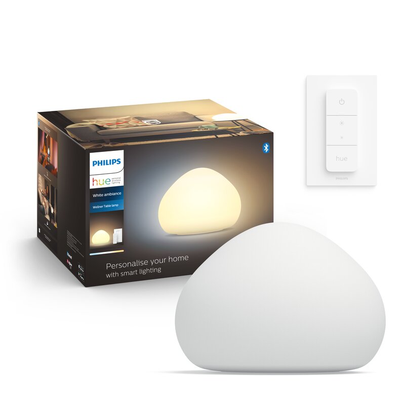 Philips Hue White Ambience Wellness bordslampa / Vit (inkl. dimmer switch)