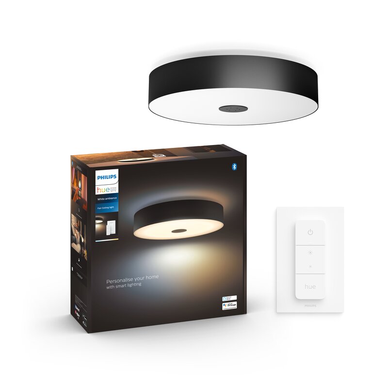 Philips Hue White Ambience Fair taklampa / Svart (inkl. dimmer switch)