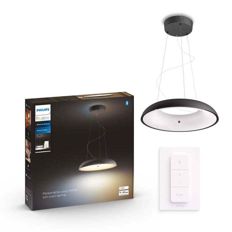 Philips Hue White Ambience Amaze pendellampa Svart (inkl. dimmer switch)