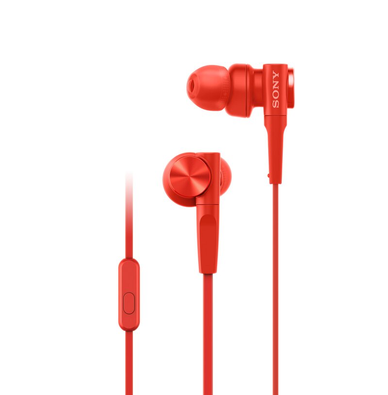 Sony MDR-XB55AP EXTRA BASS In-ear Hörlurar – Röd