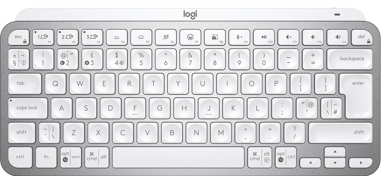 MX Keys Mini Minimalist Wireless Illuminated Keyboard – Gray