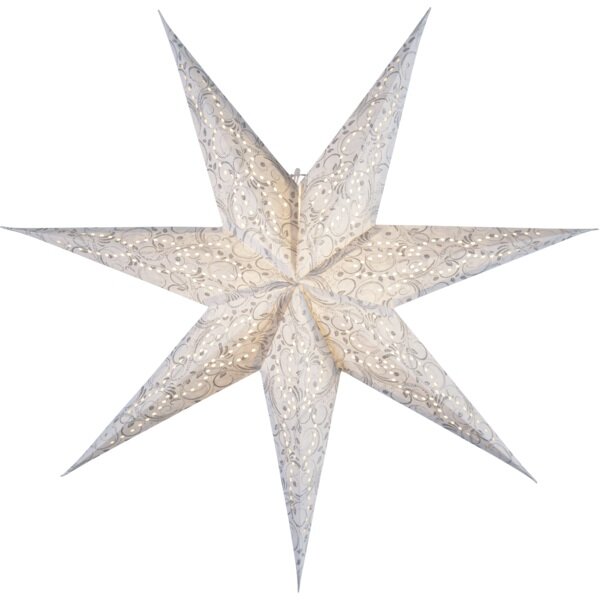Star Trading Stjärna Papper DAZZLING 80cm - Vit