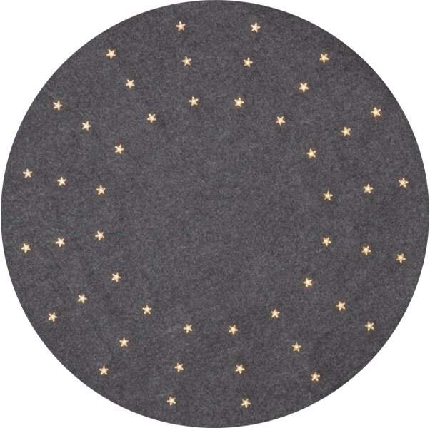 Star Trading Julgransmatta LED GRANNE 80cm – Grå