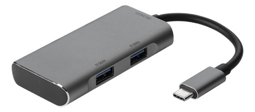 Deltaco USB-hubb – Grå