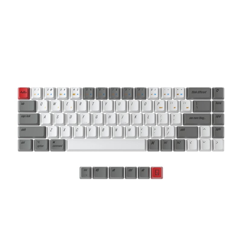 Keychron K6 PBT Keycap Set ISO Nordic - Retro