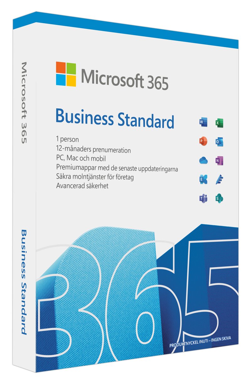 Microsoft 365 Business Standard -1 år / 1 person