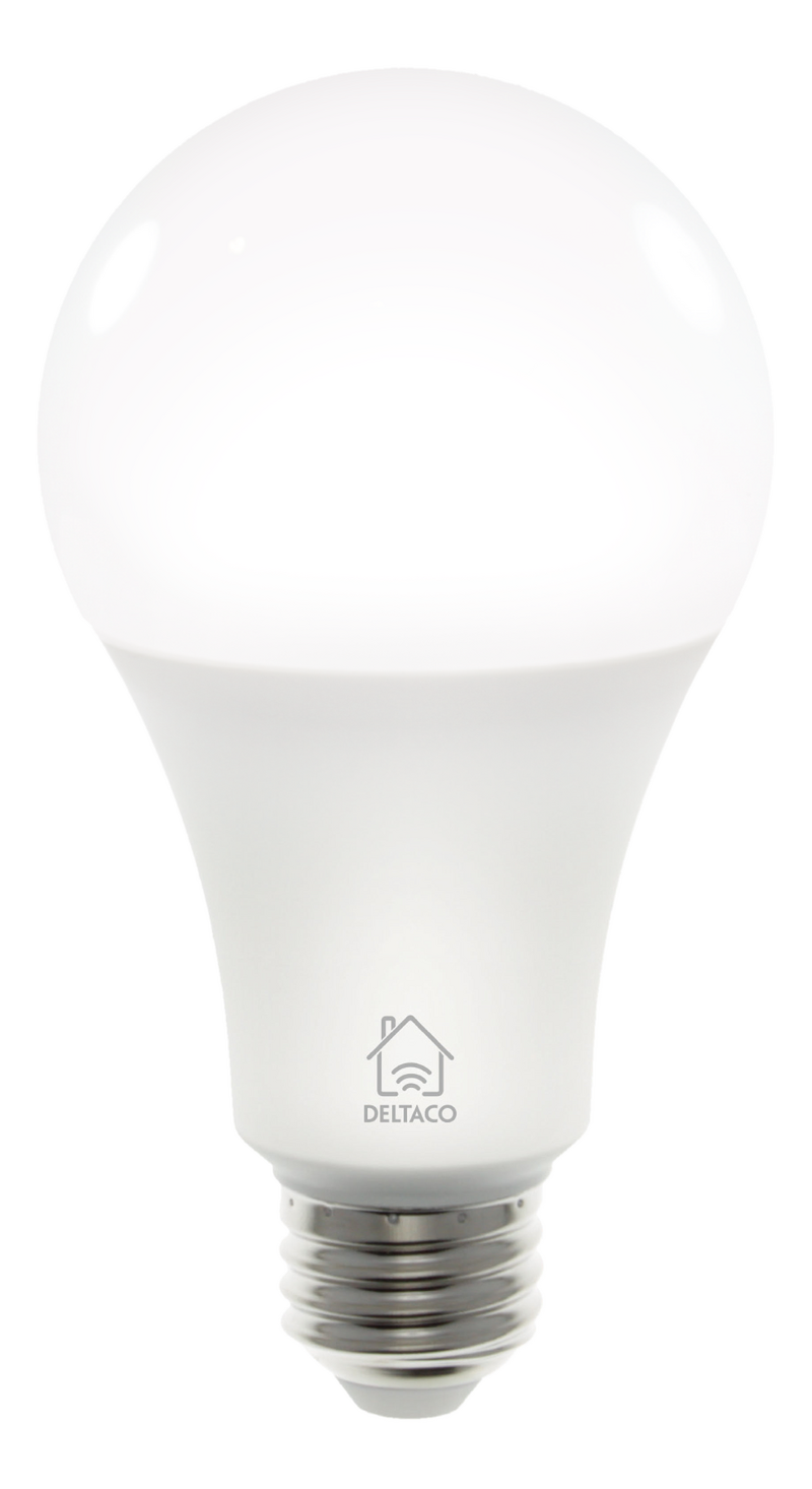 Product Image for Deltaco Smart Home LED-lampa E27 / WiFi / 9W / 2700K-6500K / Dimbar / vit
