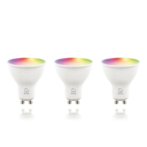 Deltaco Smart Home LED-lampa / Color / 3-pack – GU10