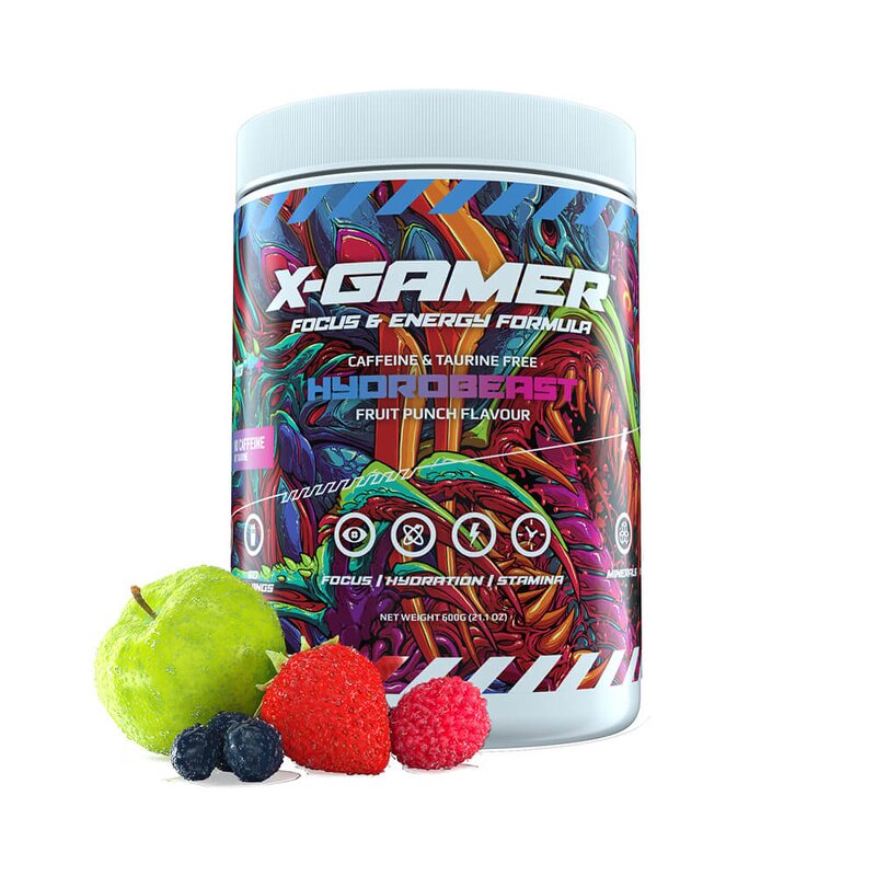 X-GAMER X-Tubz HydroBeast Hydration 600g – Koffeinfri