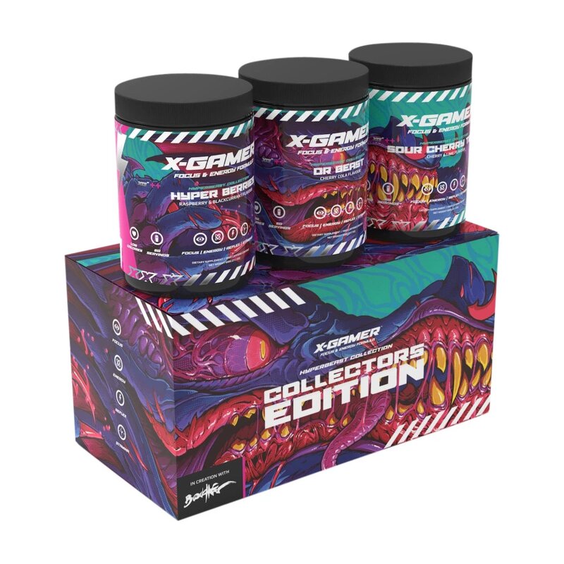 X-GAMER X-Tubz Hyper Beast Collection Box 3x 600g