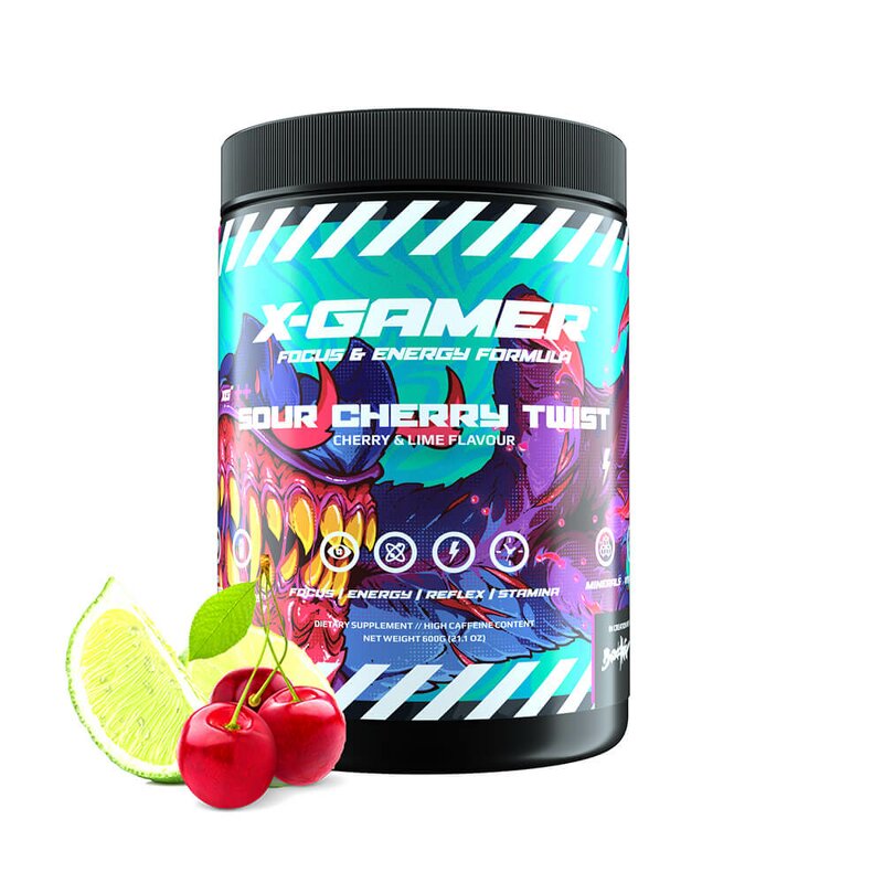X-GAMER X-Tubz Sour Cherry Twist 600g