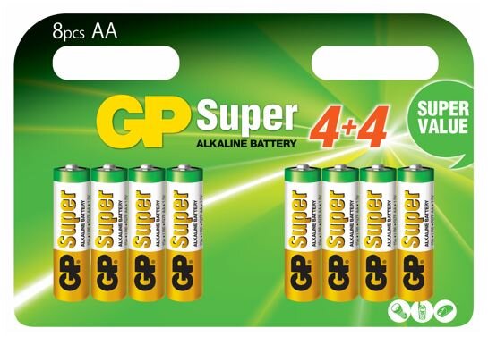 GP Batteries GP Batteri Super Alkaline 8-Pack (AA)