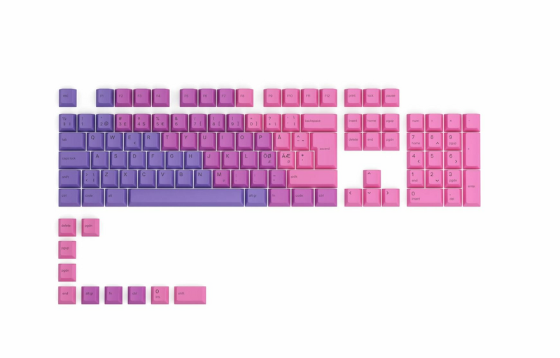 Product Image for Glorious GPBT Keycaps ISO NOR-Layout (114st) - Nebula