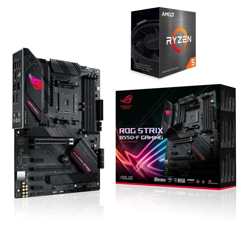 ASUS ROG STRIX B550-F GAMING + AMD Ryzen 5 5600X