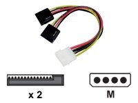 Deltaco Sata Y-Strömkabel 2x Serial ATA Hårddiskar