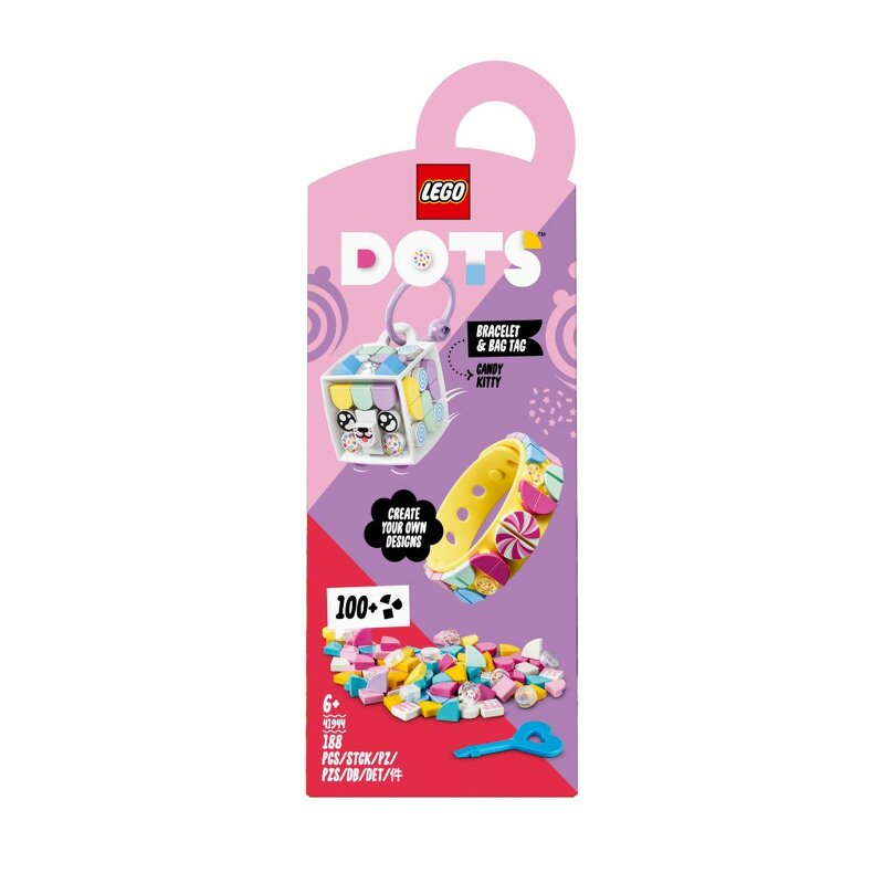 LEGO DOTS Godiskattunge – armband och bagagetagg 41944
