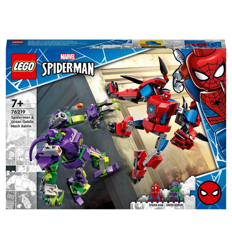 LEGO Super Marvel Spider-Man och Green Goblin – robotstrid 76219