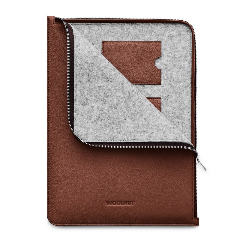 Woolnut Leather Folio 14″ MacBook Pro & MacBook Air – Cognac