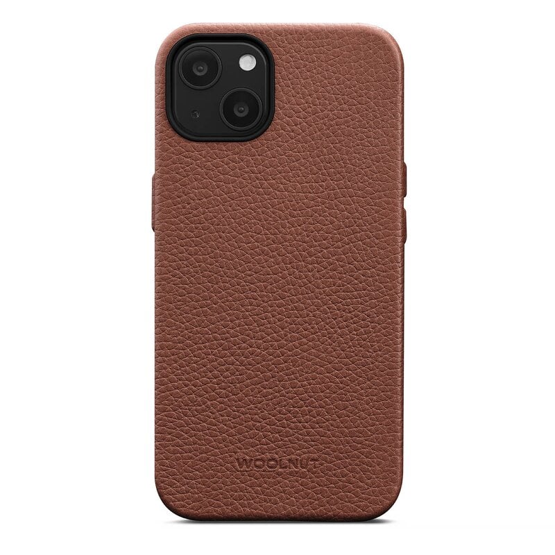Woolnut Leather Case iPhone 13 - Cognac