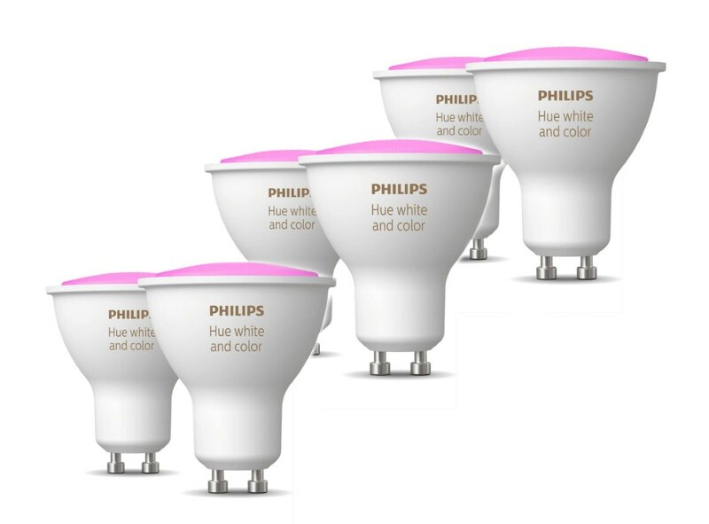 Philips Hue White and Color Ambience 4,3W / GU10 / 6-pack