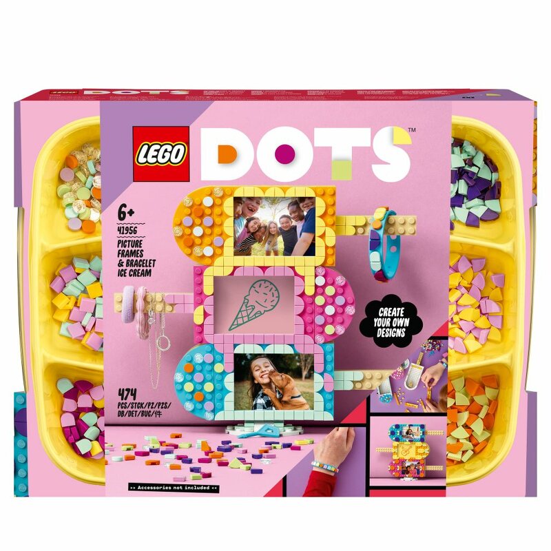 LEGO DOTS Glass – Fotoramar och armband 41956