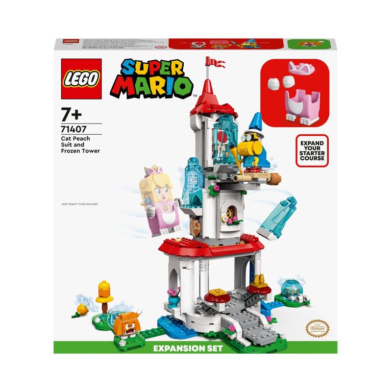 LEGO Super Mario Cat Peachs dräkt och frusna torn – Expansionsset 71407