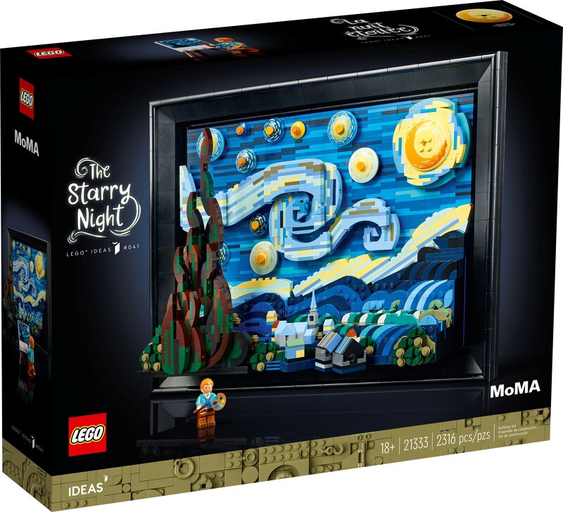 Läs mer om LEGO Ideas Vincent van Gogh – Stjärnenatt 21333