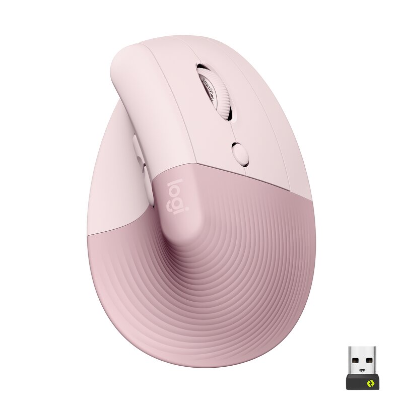 Logitech Lift Vertical Ergonomic Mouse – Rosa