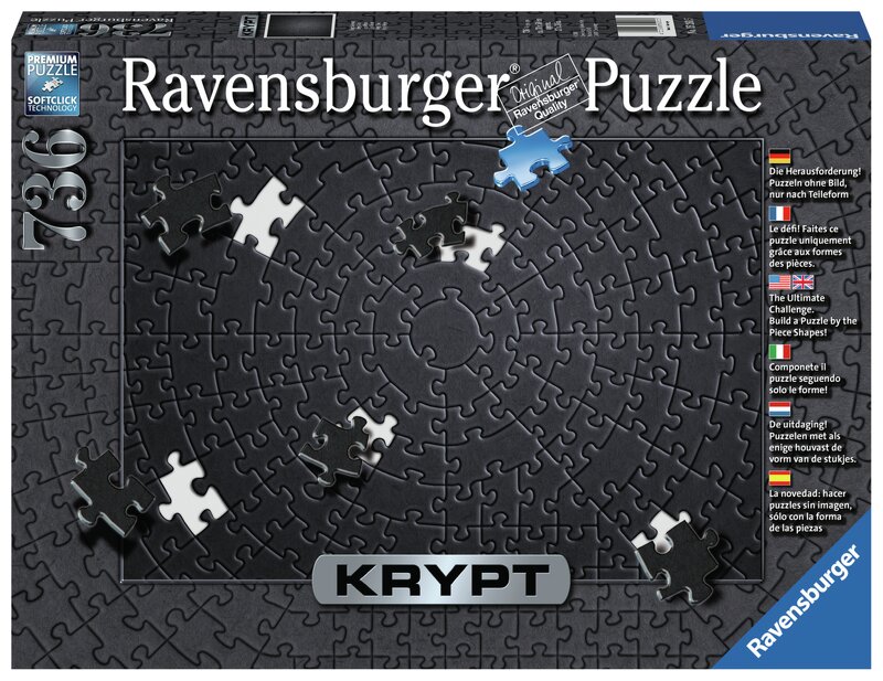 Ravensburger Pussel Krypt Black (736-bitar)