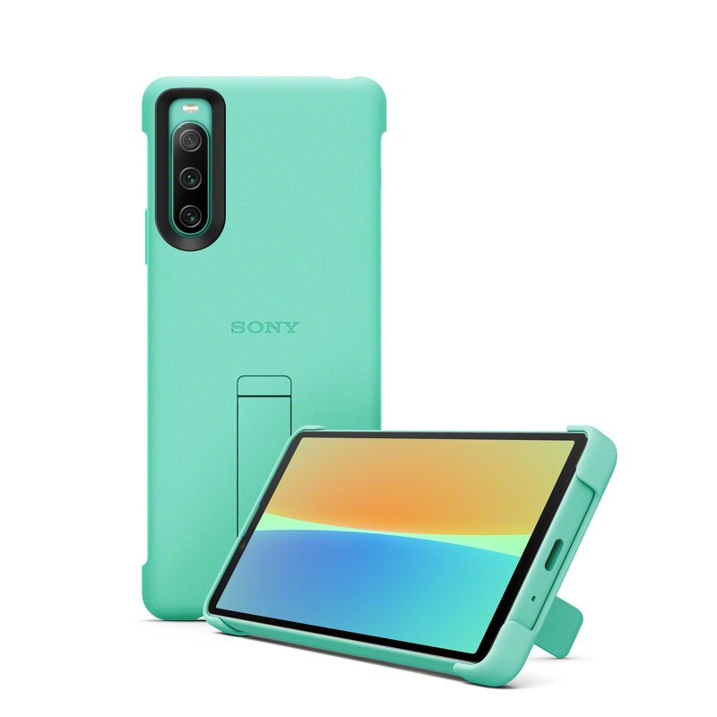 Sony Xperia 10 IV Style Cover med stand – Mint