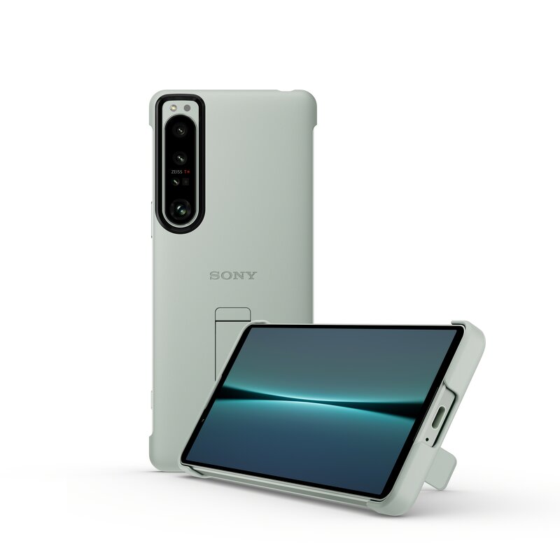 Sony Xperia 1 IV Style Cover med stand – Vit