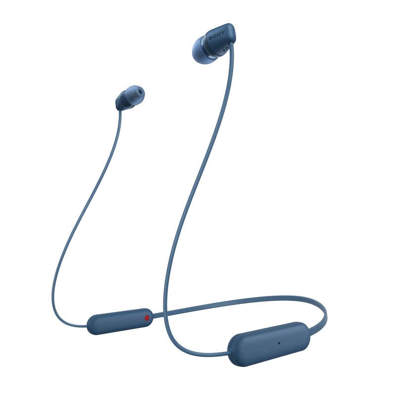 Sony WI-C100 Trådlösa hörlurar – Blå