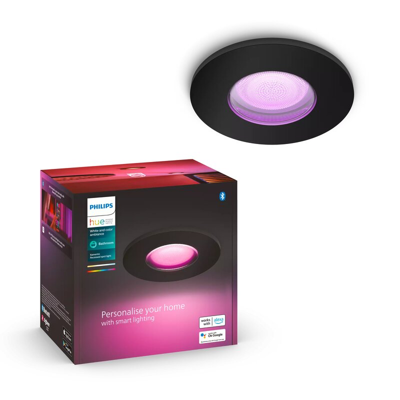 Philips Hue Xamento Hue Recessed 1x5.7W - Black