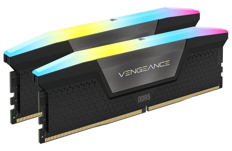 Corsair Vengeance RGB 32GB (2x16GB) / 5600MHz / DDR5 / CL40 / CMH32GX5M2B5600C40K – Black