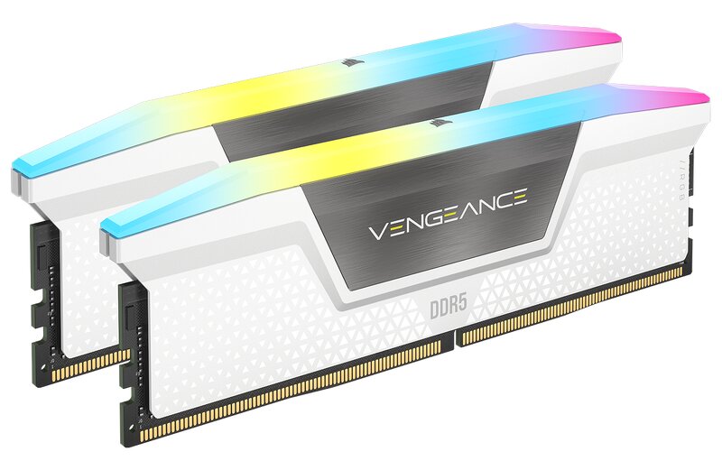 Läs mer om Corsair Vengeance RGB 32GB (2x16GB) / 5600MHz / DDR5 / CMH32GX5M2B5600C36W - White