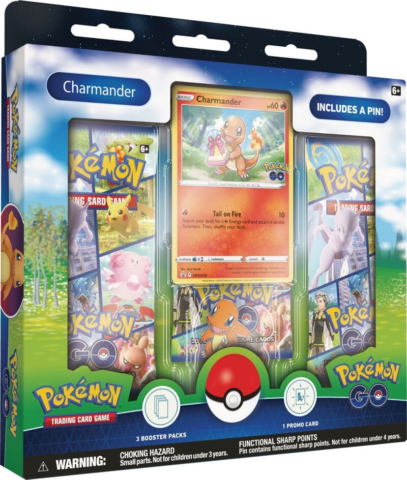 Pokemon Sword & Shield 10.5: Pokémon GO Charmander Pin Collection