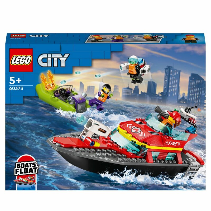Läs mer om LEGO City Brandräddningsbåt 60373