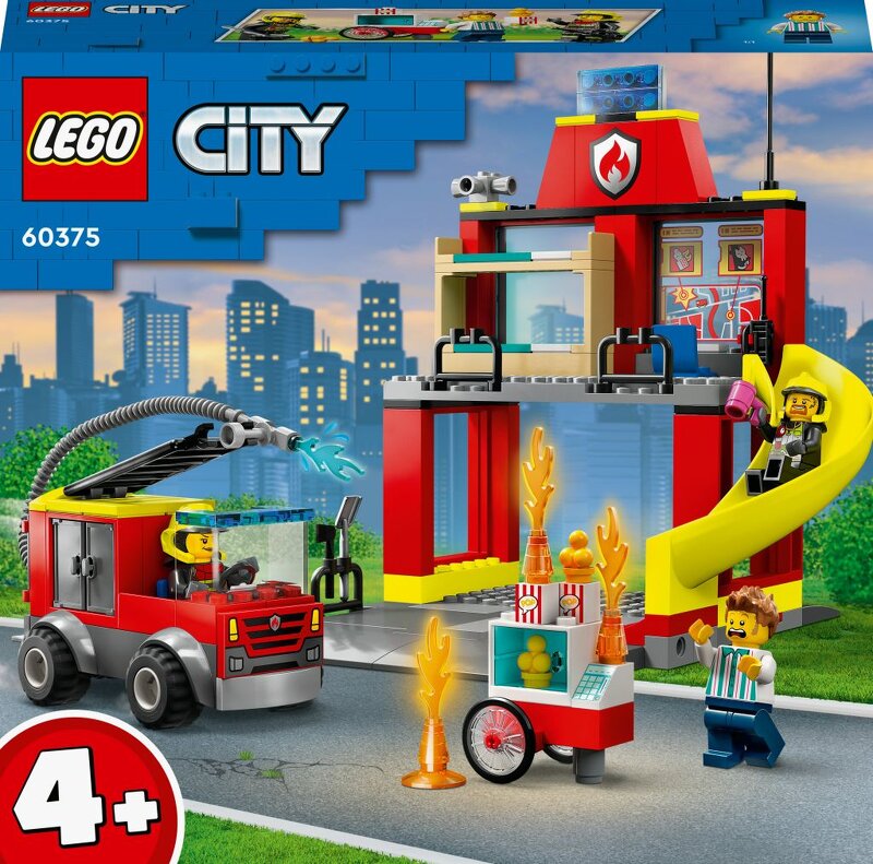 Läs mer om LEGO City Brandstation och brandbil 60375