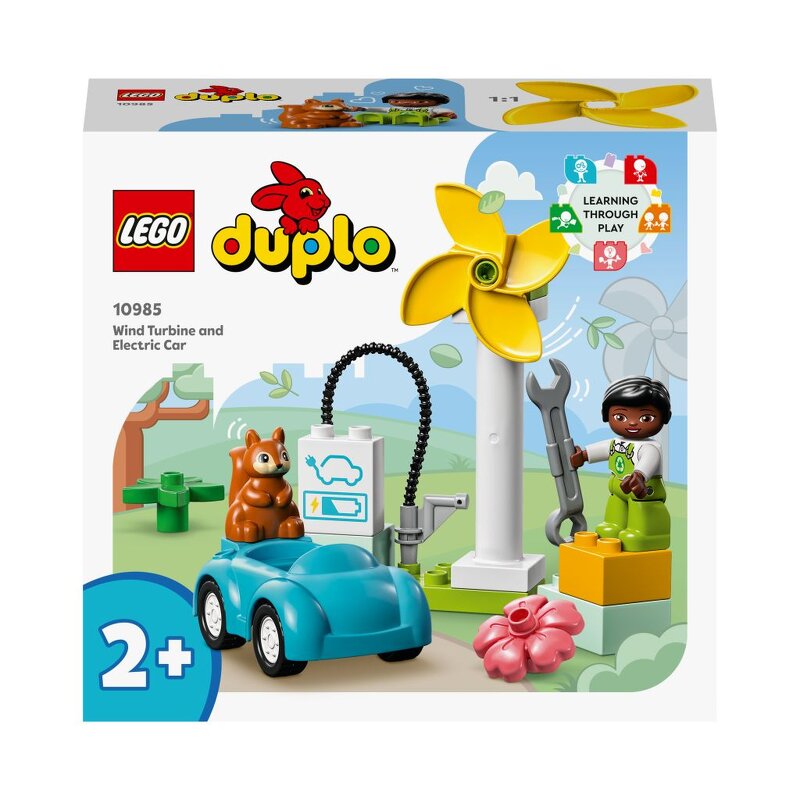 Läs mer om LEGO DUPLO Town Wind Turbine and Electric Car 10985