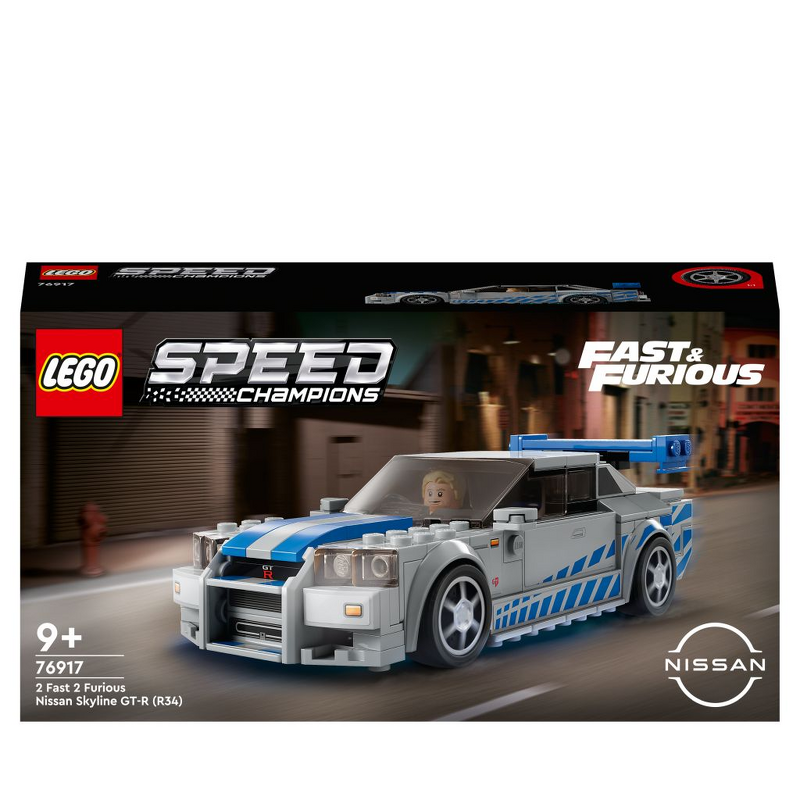 Product Image for LEGO Speed Champions 2 Fast 2 Furious Nissan Skyline GT-R (R34) 76917