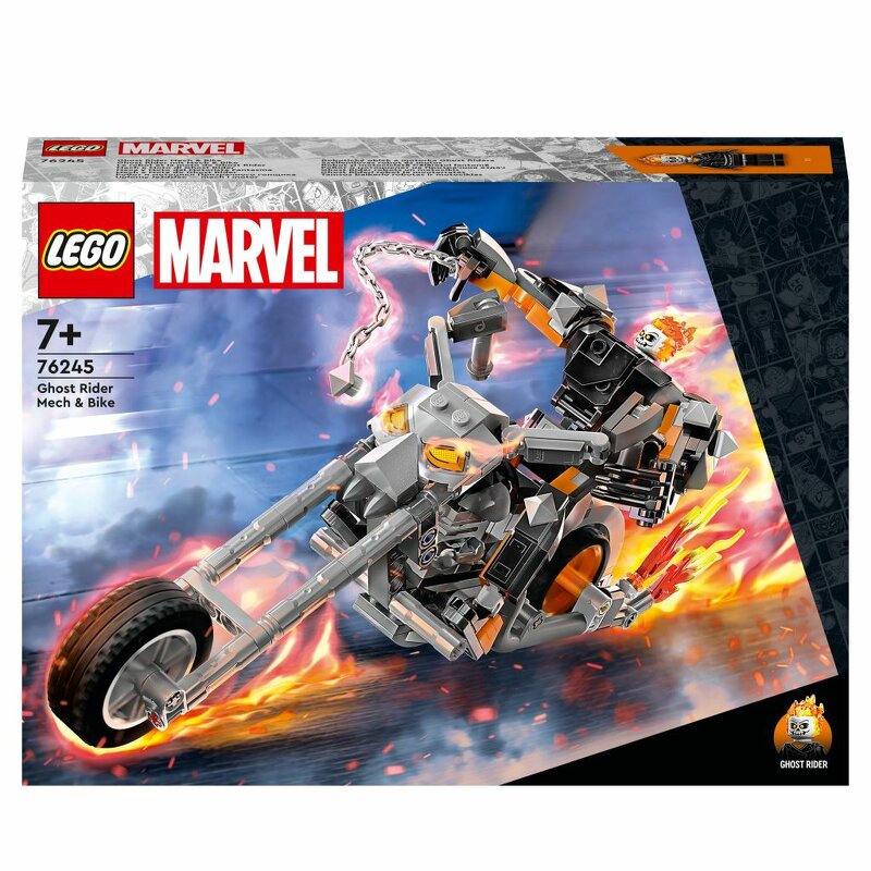 Läs mer om LEGO Super Heroes Ghost Rider robot och cykel 76245