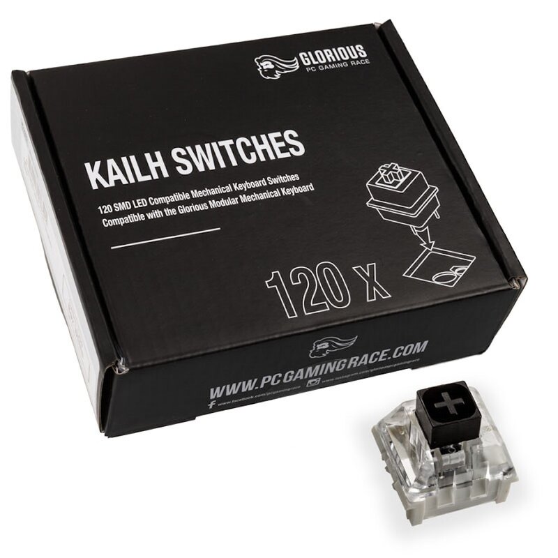 Glorious Kailh Box Black Switches (120 pcs)