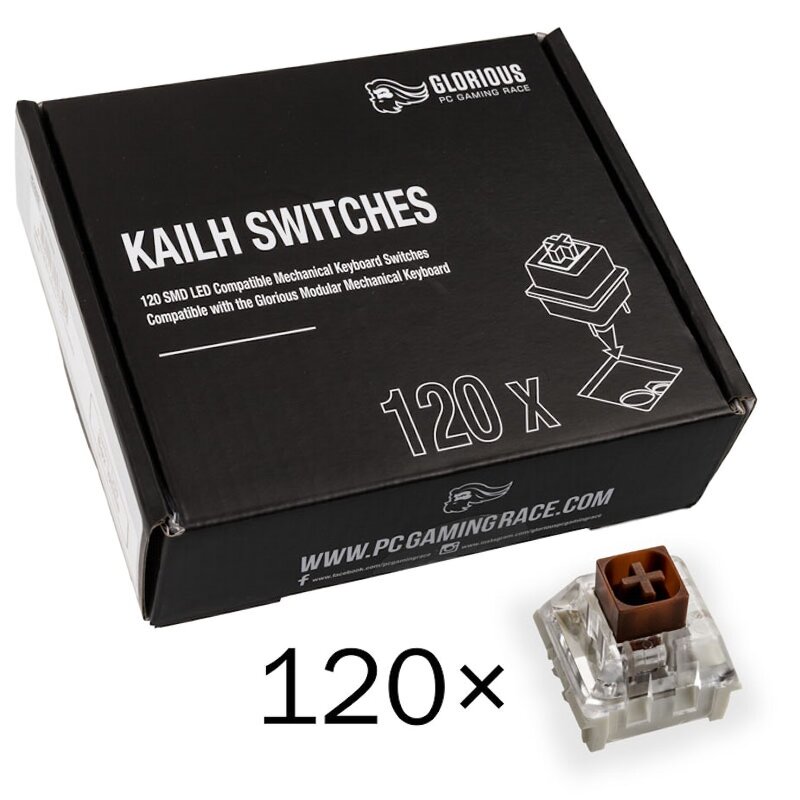Glorious Kailh Box Brown Switches (120 pcs)