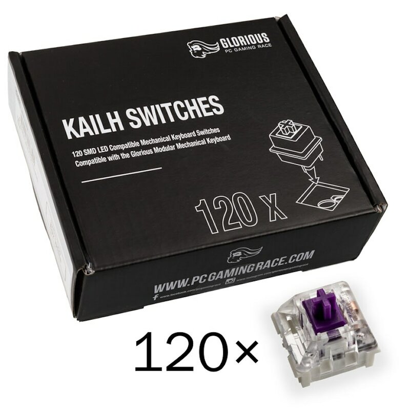 Glorious Kailh Pro Purple Switches (120 pcs)