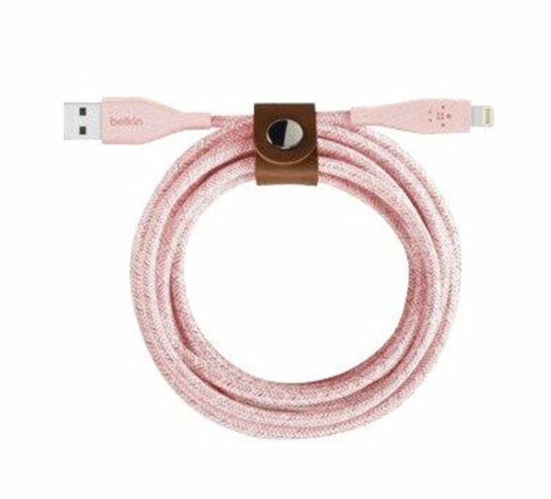 BELKIN DURATEK PLUS Lightning till USB-A kabel – Rosa