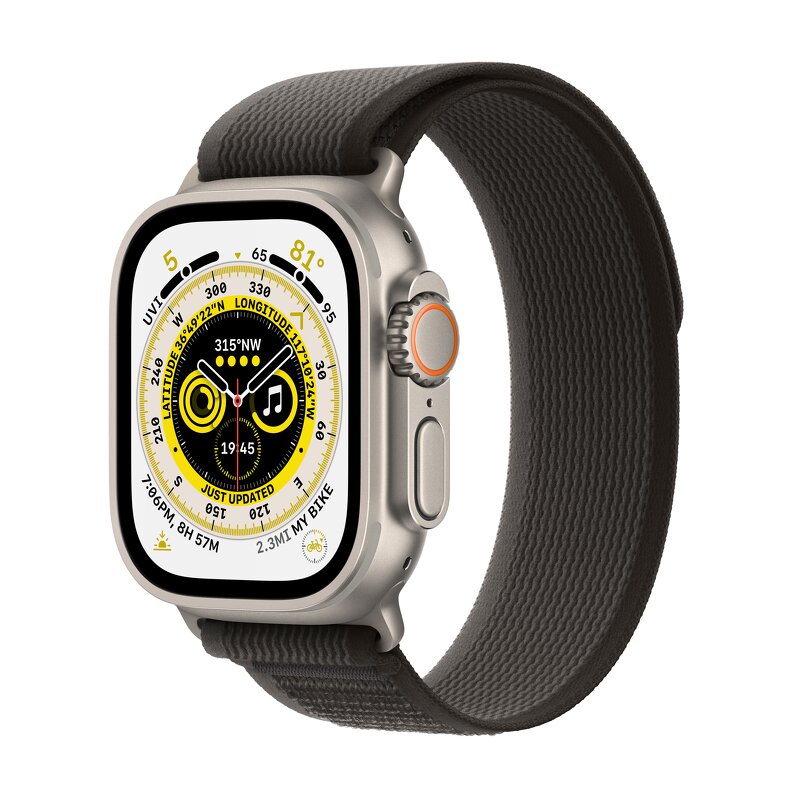 Apple Watch Ultra 49mm / GPS + Cellular / Titanium Case med Black