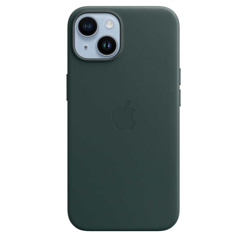Product Image for Apple iPhone 14 Leather Case med MagSafe - Forest Green
